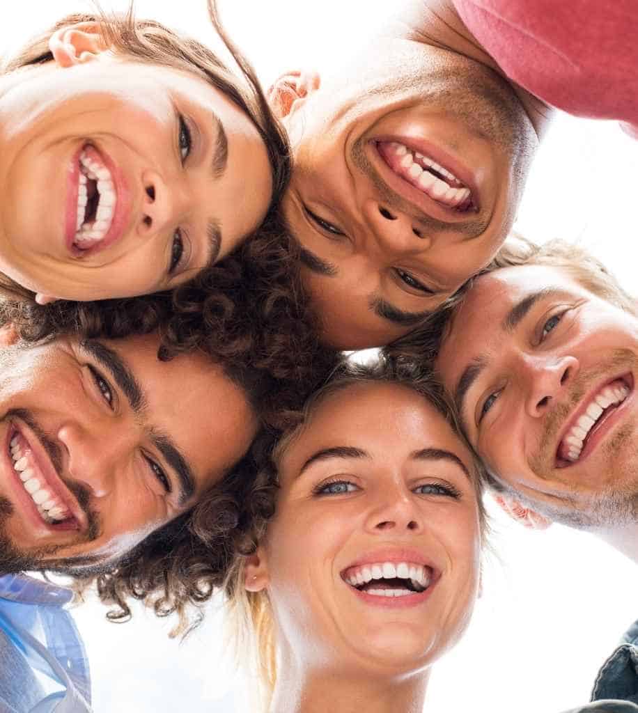 Smiling person showcasing white teeth after laser whitening treatment Southend-on-Sea