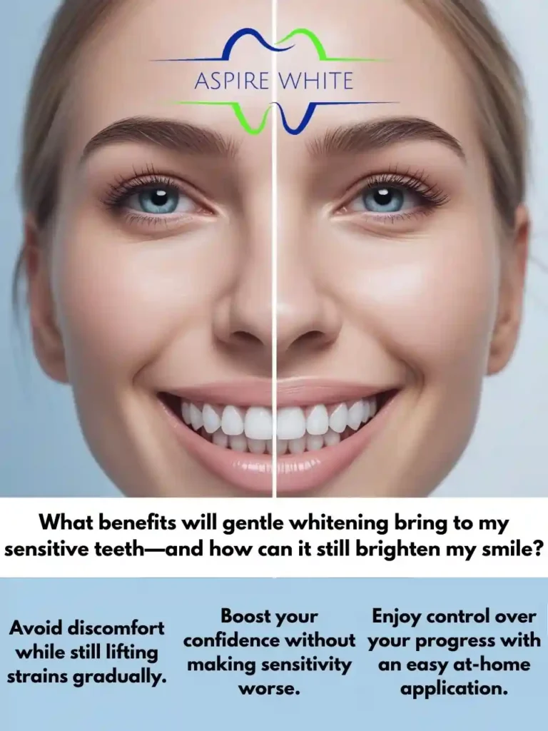 What benefits will gentle whitening bring to my sensitive teeth—and how can it still brighten my smile Southend-on-Sea